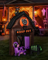 10 ft Haunted Barn Inflatable