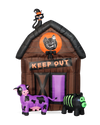 10 ft Haunted Barn Inflatable