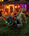 10 ft wide Animated Black Cat w/Infinity Eyes Inflatable