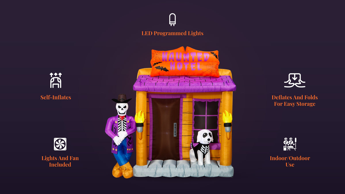 10 ft Haunted Hotel Inflatable
