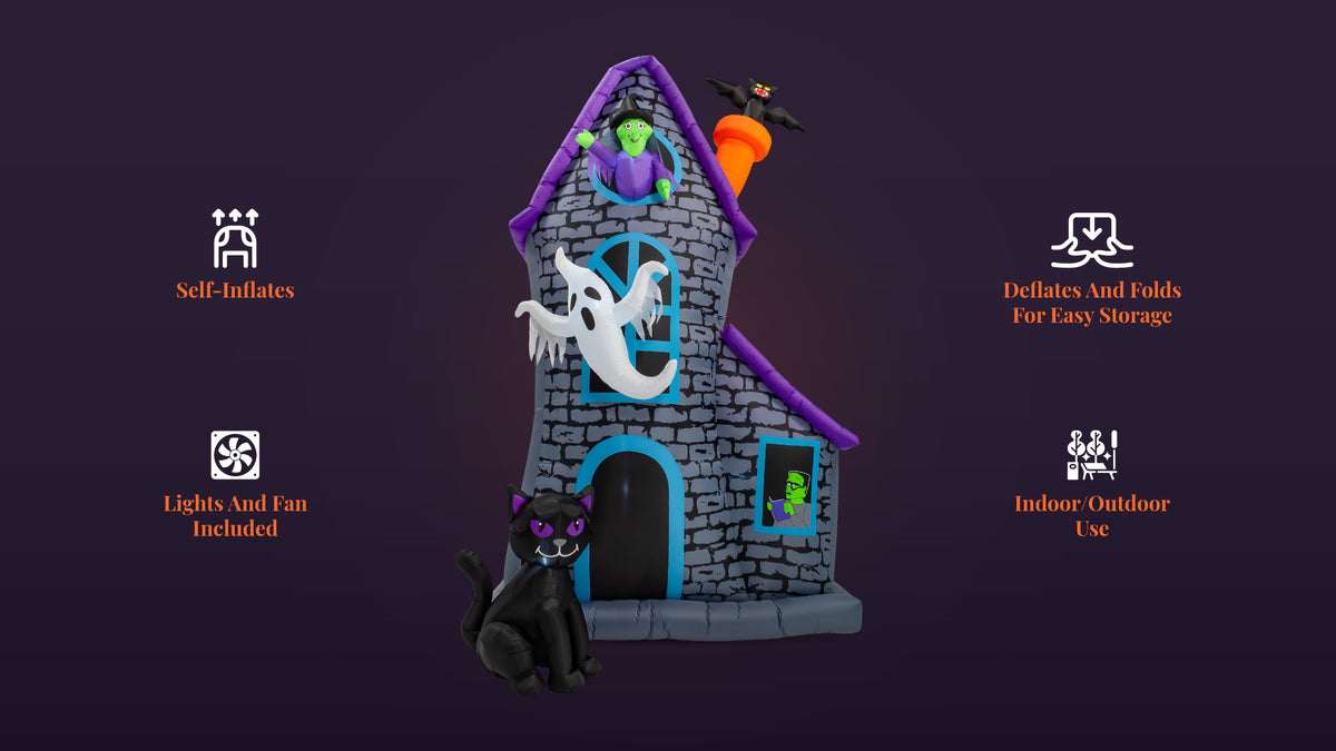 12 ft Haunted House Inflatable