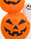 14 ft Pumpkin Stack with Ghosts Inflatable