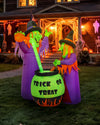 6 ft Motion Lights Witches w/Cauldron