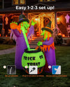 6 ft Motion Lights Witches w/Cauldron