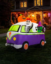 7 ft wide Ghoul Vintage Bus Inflatable