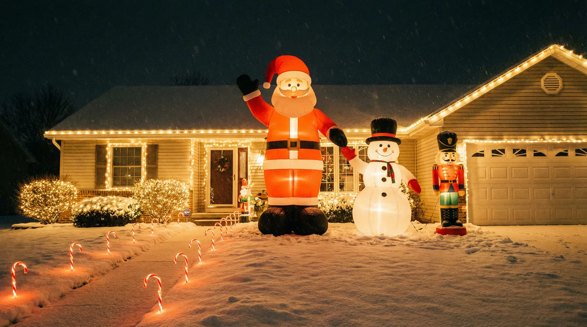 After - with inflatables